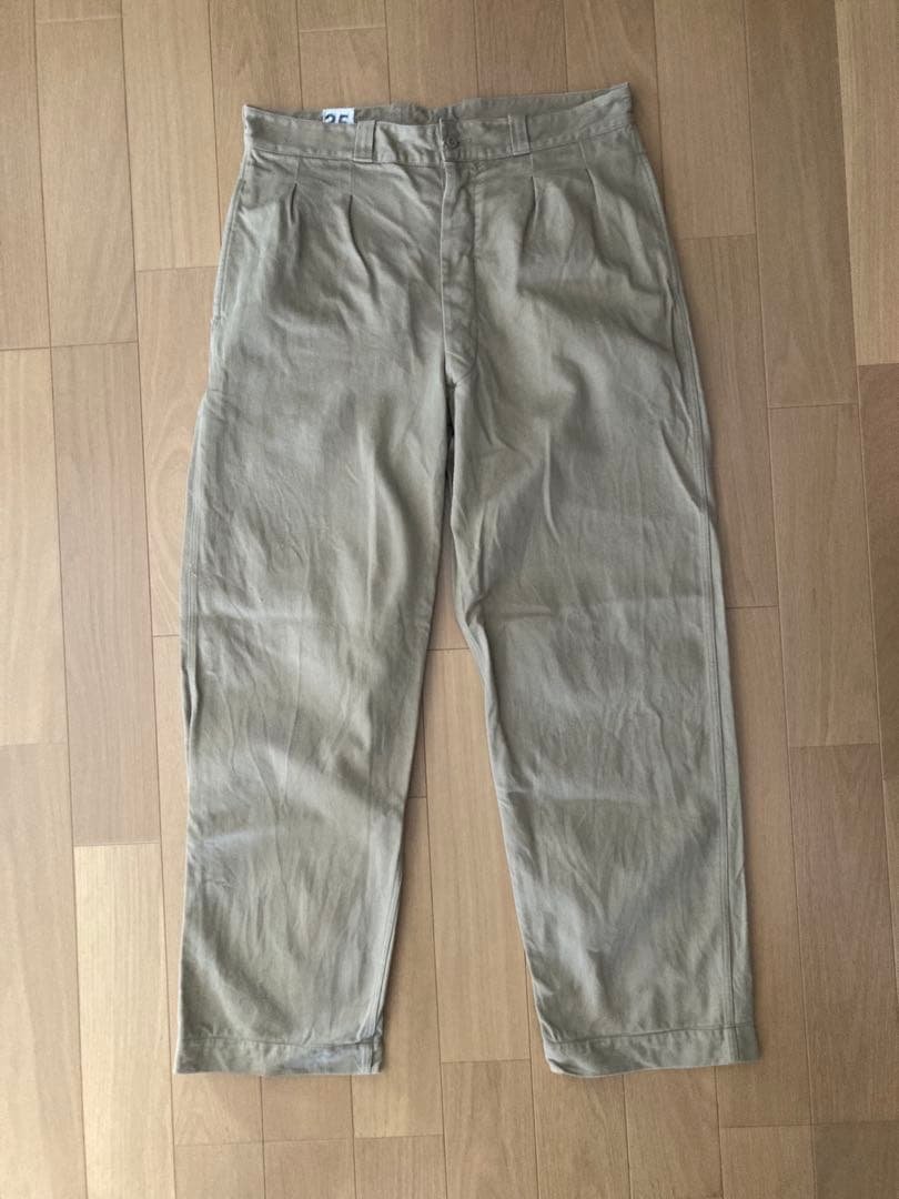 M52 チノトラウザーズ　サイズ35 フランス軍　ユーロミリタリー