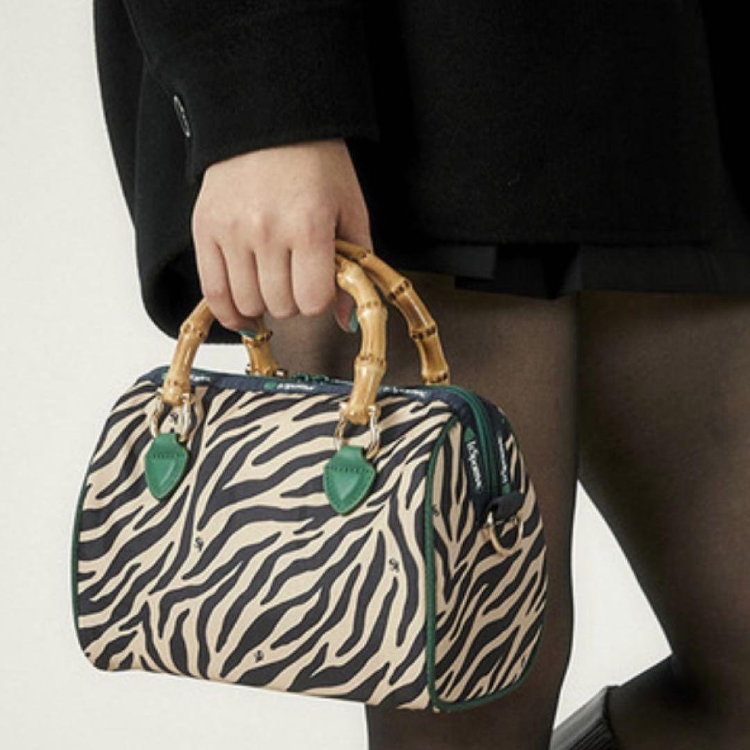 【極美品】LeSportsac アトリエ ゼブラ柄 ミニボストンバッグ