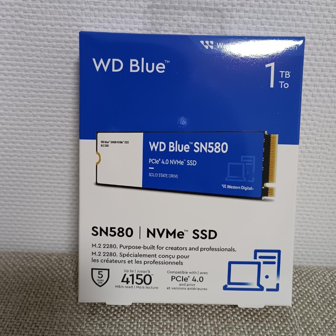 【新品】WD Blue SN580 1TB NVMe SSD