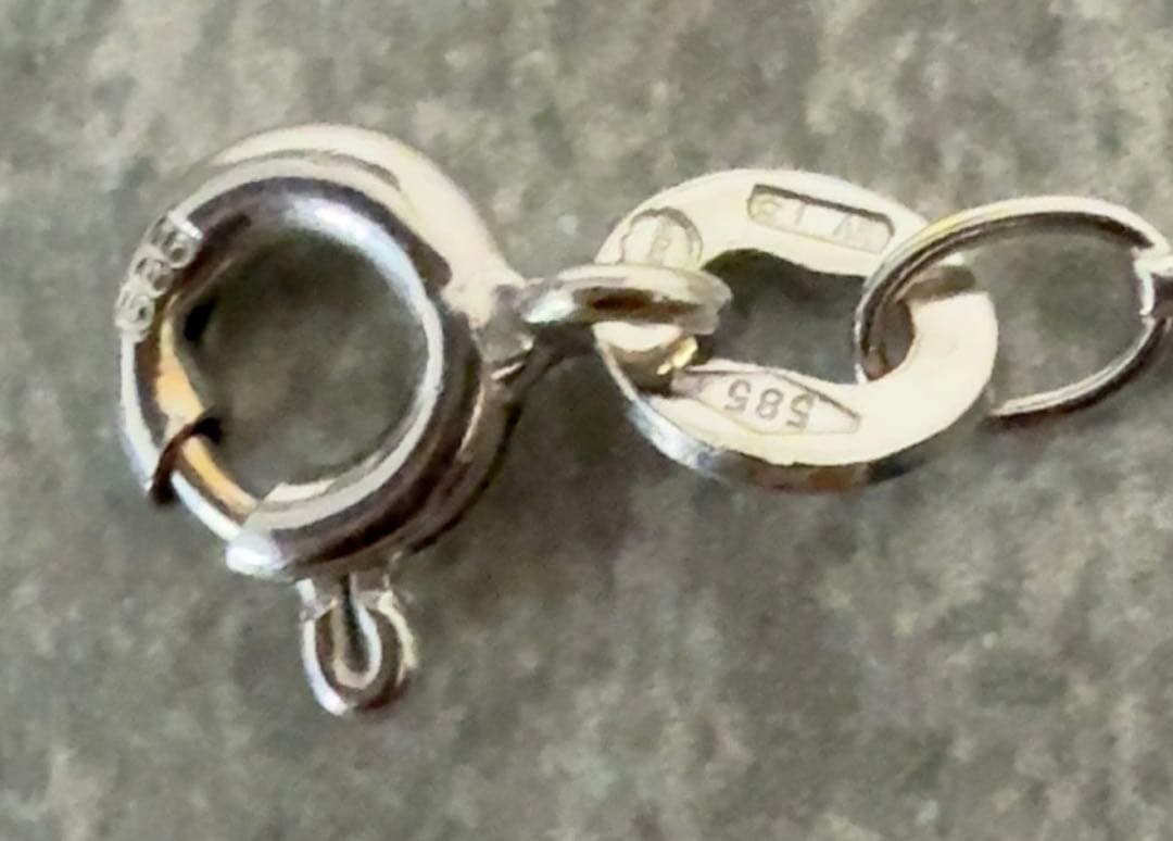 K14（585刻印）ネックレスチェーン 約43cm 約3g