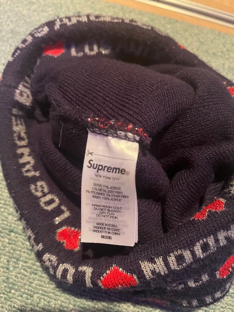 Supreme ニット帽 都市名デザイン