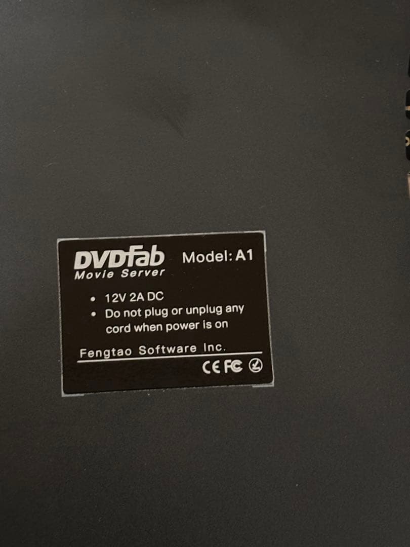DVDFab Movie Server A1 未使用品