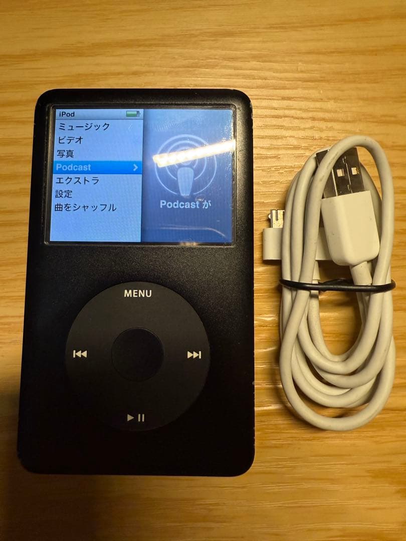 iPod A1238 Classic 80GB 動作確認済み ケーブル付