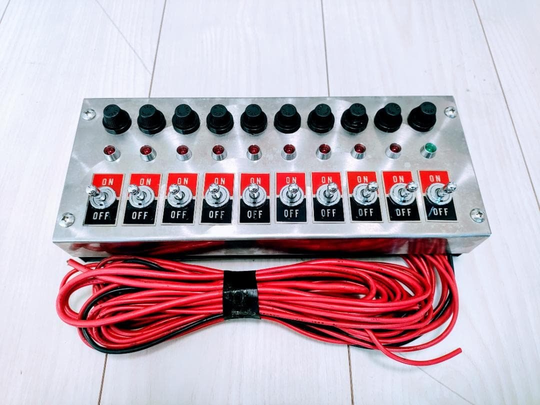 未使用品 10連 スイッチボックス ウロコステンレス デコトラ 室内保管品