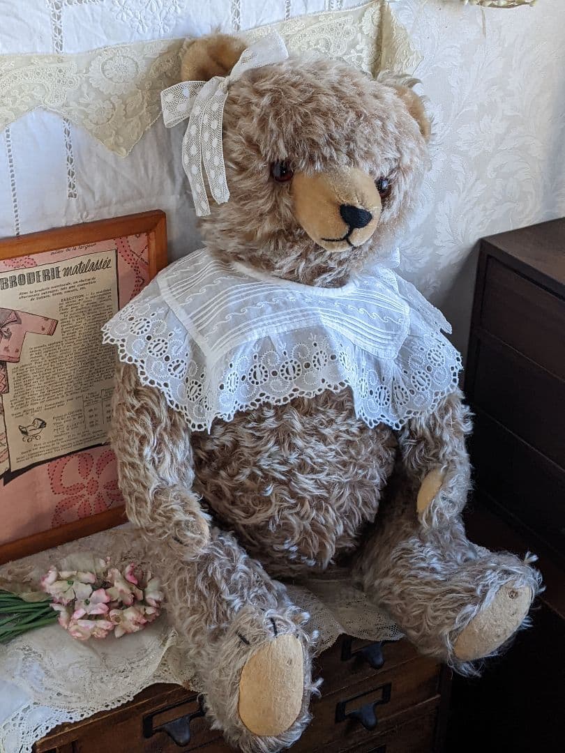 【w】【専用ページ】アンティークベア　アンティークテディベア　大きなハーマン