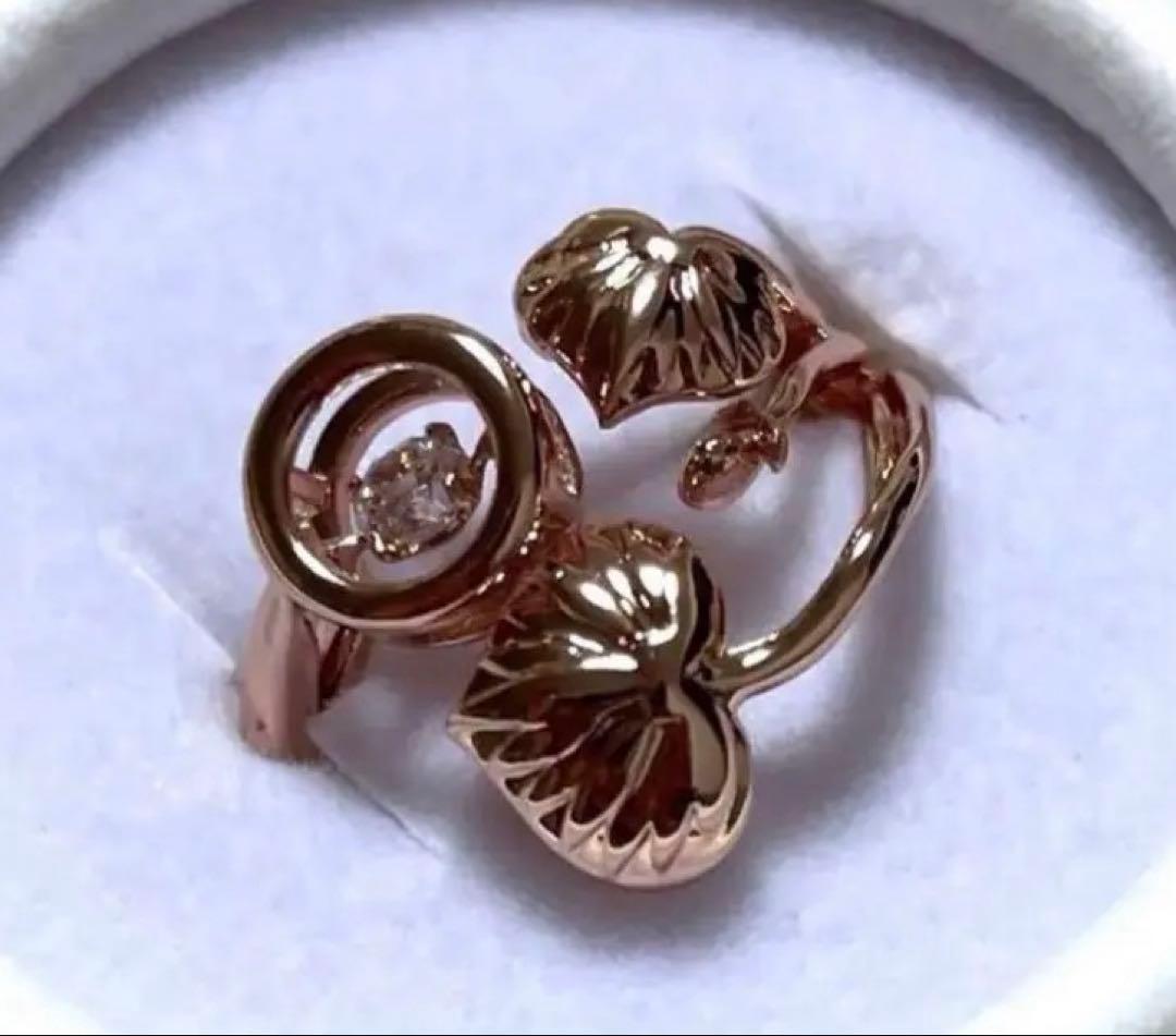 京都 下鴨　相の環守 お守り 指輪 ピンク　ゴールド　あいのわまもり　リング