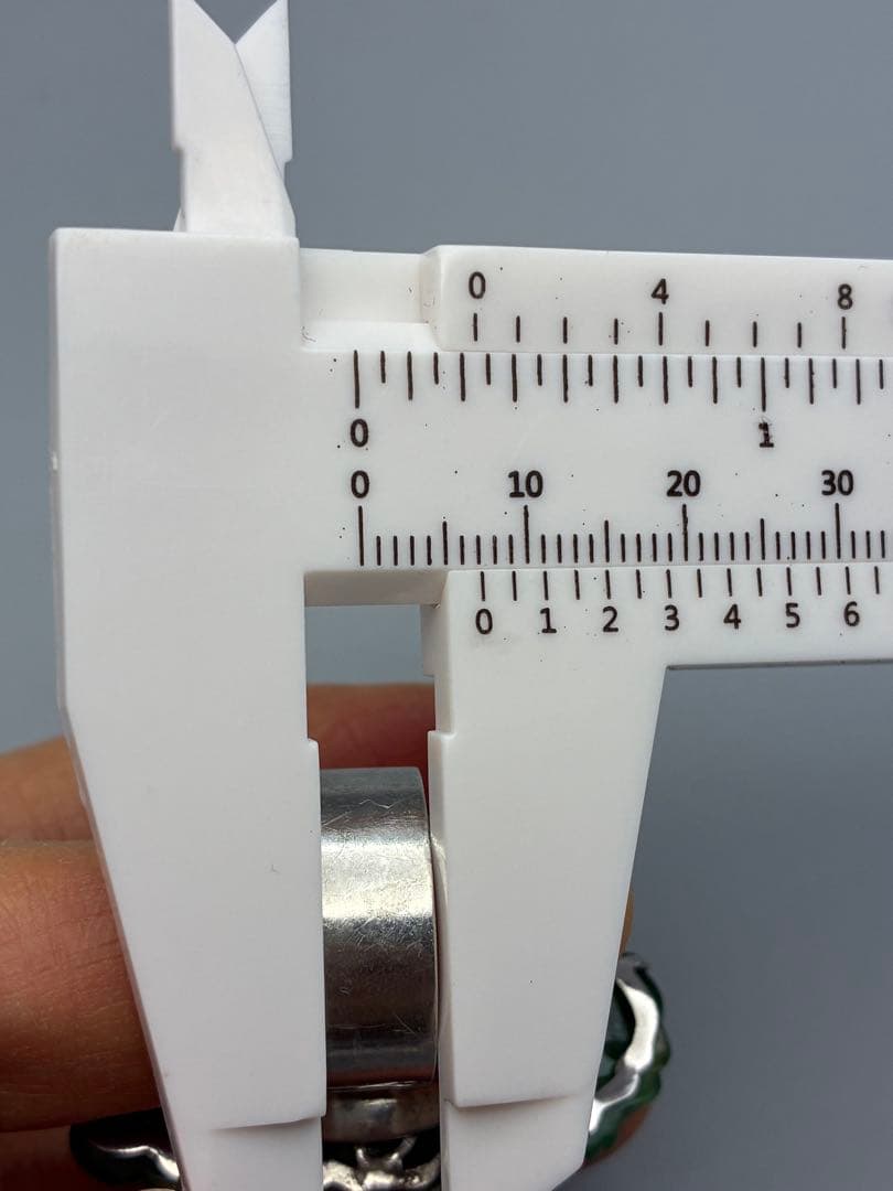 13号 翡翠　silver リング　指輪　レディース