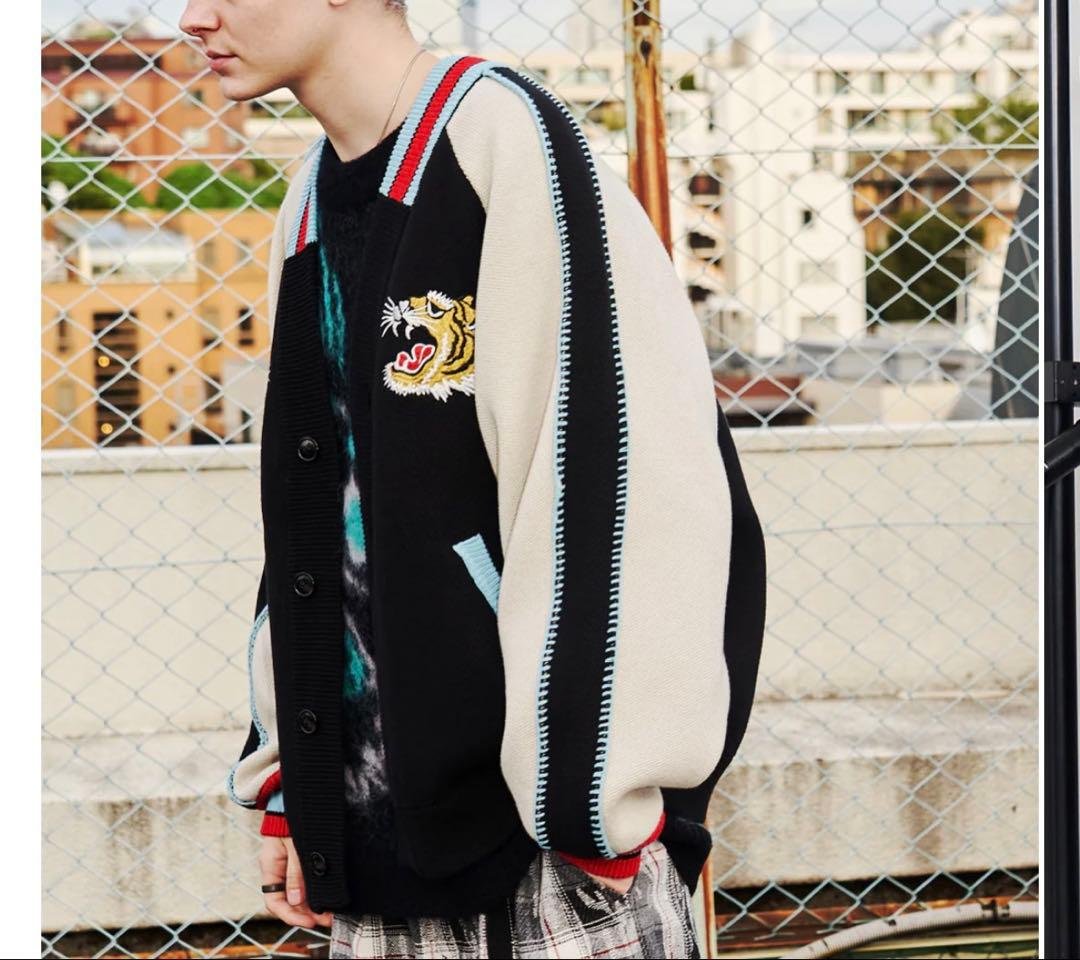 SeeSew 刺繍虎スカジャン風ニット