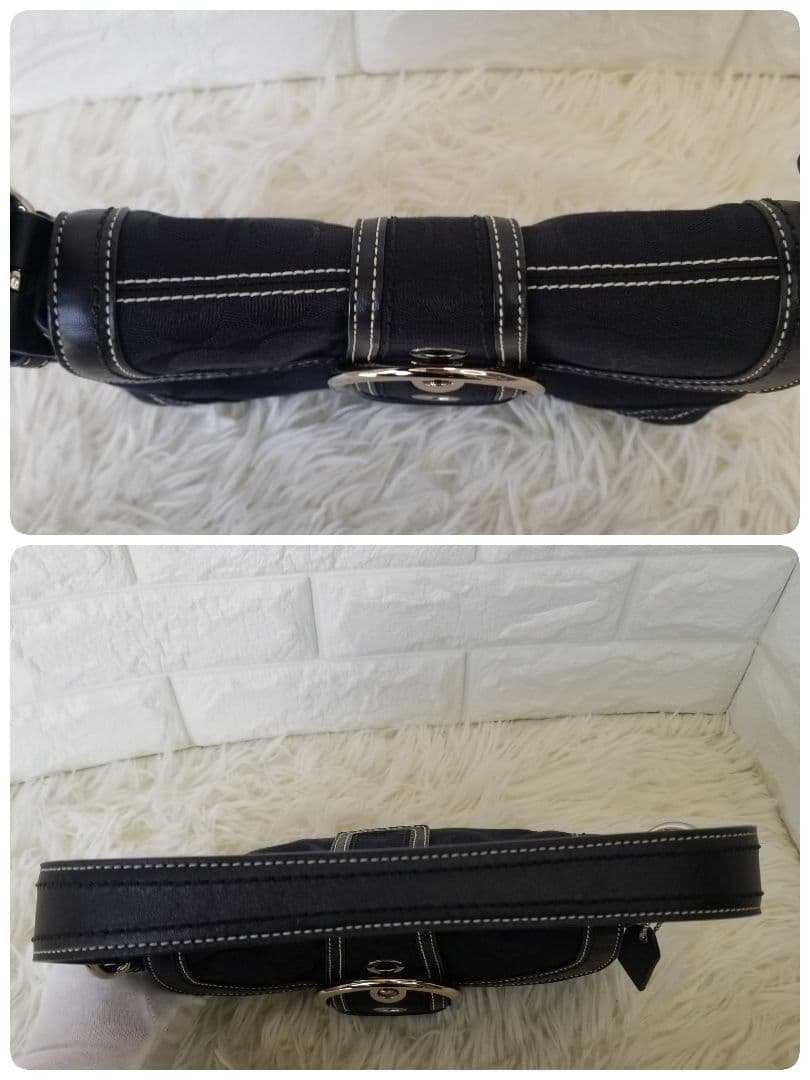 COACH／コーチ／SOHO／ソーホー／黒ブラック／シグネチャー／ワンショルダー