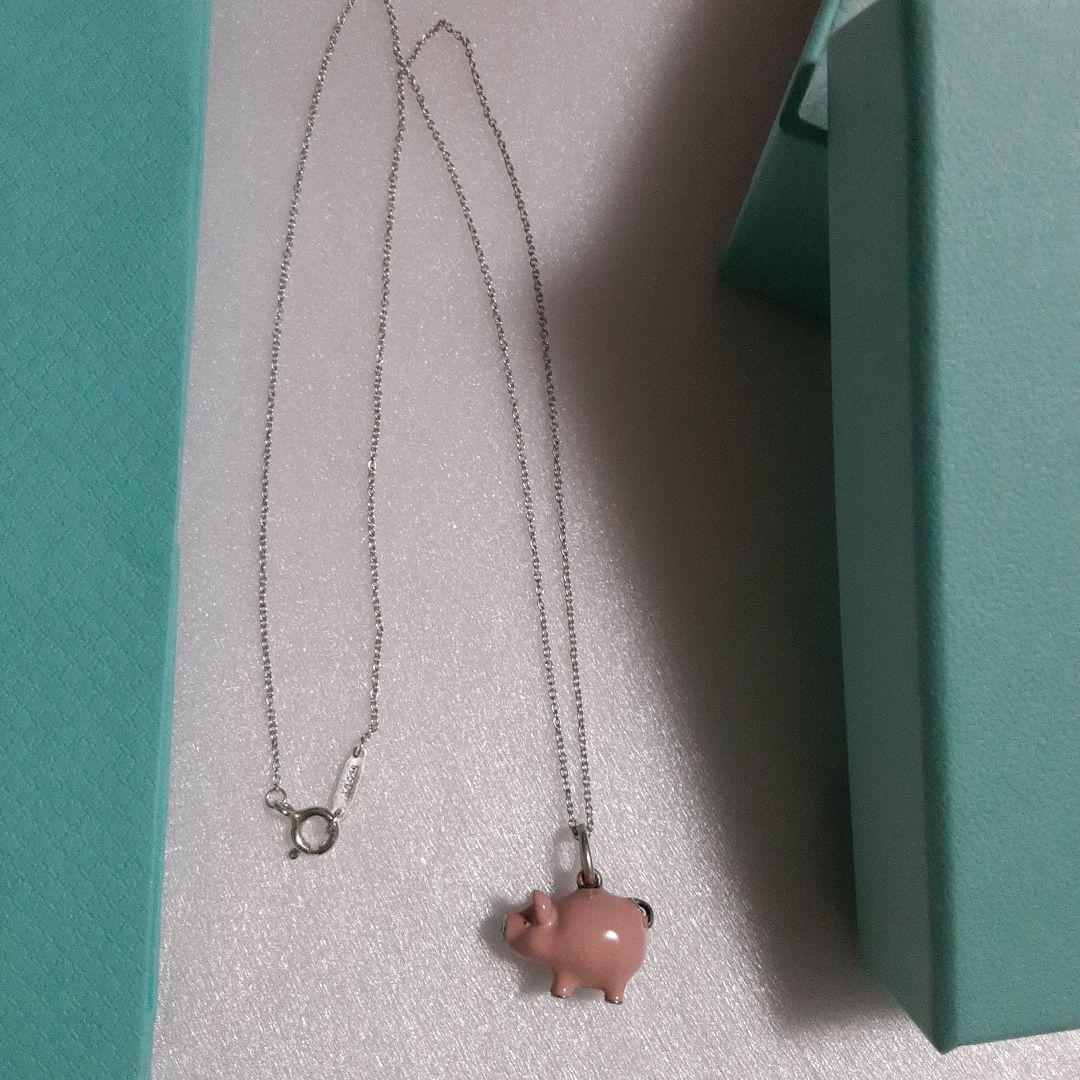 超希少　ティファニー　ぶた　ピッグ　ネックレス　AG925