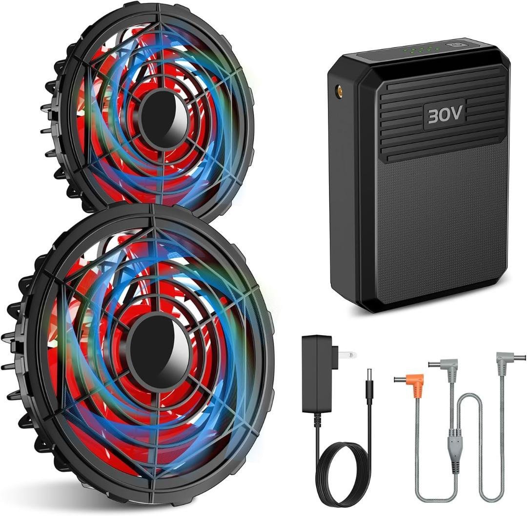 ファンバッテリーセット 空調作業服用【30V超高輸出&40000mAh大容量