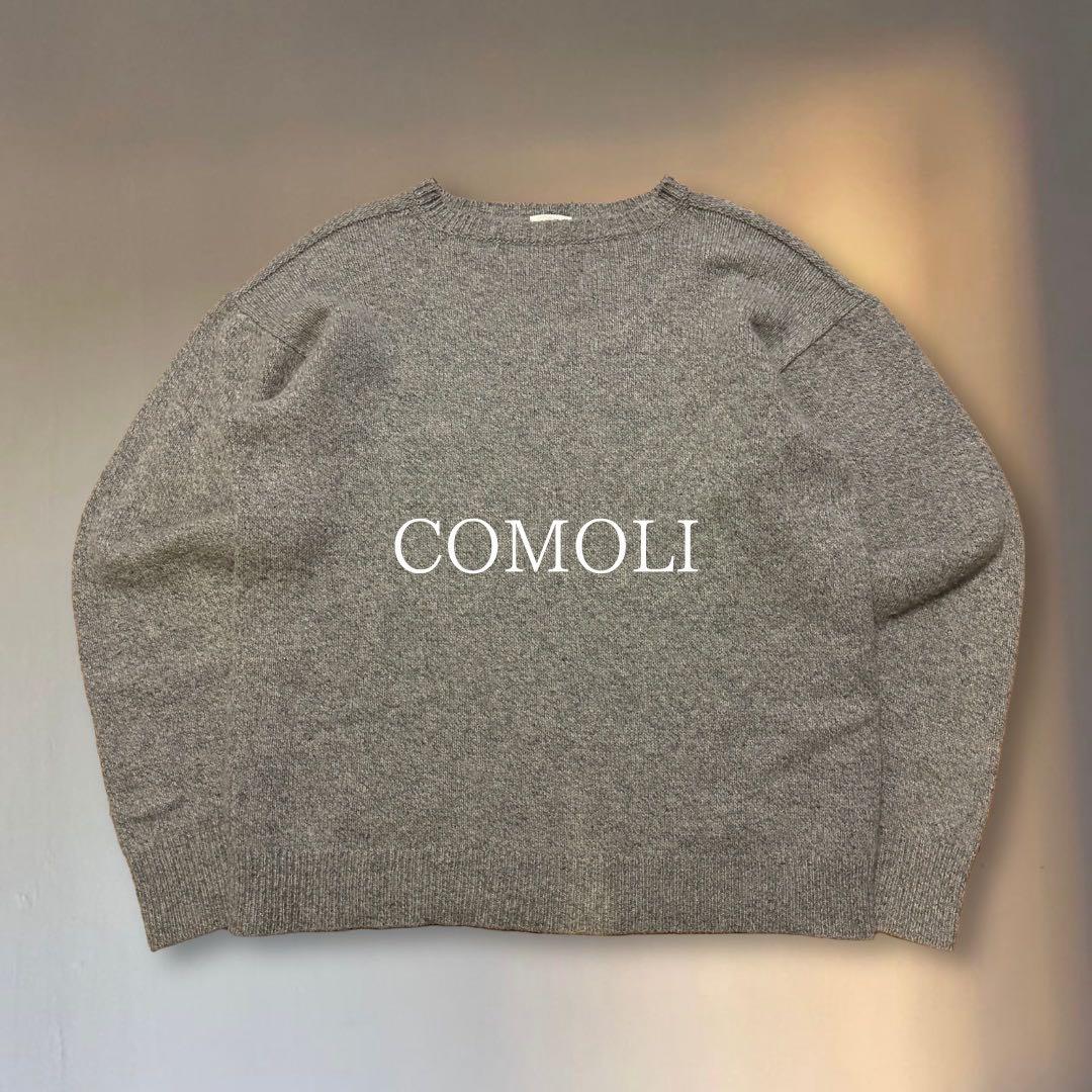 【22AW】COMOLI コモリ ラムズウール ガンジーネックセーター